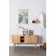 Lampe de Table Shady Blanc Zuiver Luminaire Inclinable Eclairage en Métal Blanc et Détails Plaqués Laiton 31x40x52cm