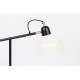 Lampe de Bureau Skala Zuiver Lampe de Table Tendance Luminaire en Métal Noir et Blanc 20x55x66cm