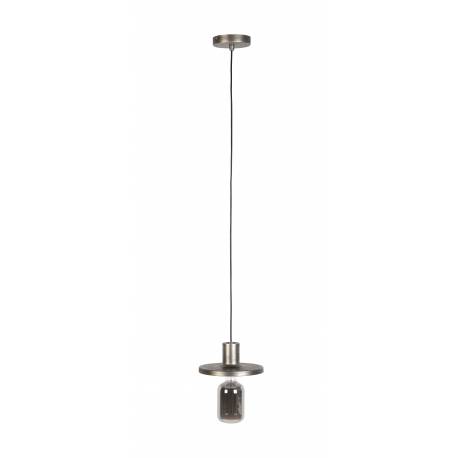 Suspension Skye Zuiver Luminaire Minimaliste Eclairage en Métal Argenté avec Finition Antique 9x20x20cm