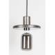 Suspension Skye Zuiver Luminaire Minimaliste Eclairage en Métal Argenté avec Finition Antique 9x20x20cm