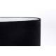 Lampadaire Totem Alu Zuiver Luminaire sur Pied Eclairage en Aluminium Laqué Noir avec Abat-Jour en Tissu Noir 46x46x148cm
