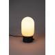 Lampe de Table Urban Charger Noir Zuiver avec Gradateur et Port USB en Verre Couleur Opale Acide et Métal Noir 12,5x12,5x24,5cm