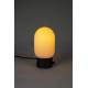 Lampe de Table Urban Charger Noir Zuiver avec Gradateur et Port USB en Verre Couleur Opale Acide et Métal Noir 12,5x12,5x24,5cm