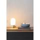 Lampe de Table Urban Charger Or Zuiver avec Gradateur et Port USB en Verre Couleur Opale Acide et Métal Laiton 12,5x12,5x25,5cm