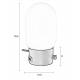 Lampe de Table Urban Charger Or Zuiver avec Gradateur et Port USB en Verre Couleur Opale Acide et Métal Laiton 12,5x12,5x25,5cm