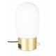 Lampe de Table Urban Charger Or Zuiver avec Gradateur et Port USB en Verre Couleur Opale Acide et Métal Laiton 12,5x12,5x25,5cm