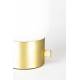 Lampe de Table Urban Charger Or Zuiver avec Gradateur et Port USB en Verre Couleur Opale Acide et Métal Laiton 12,5x12,5x25,5cm
