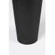 Vase Dunja Noir Antique S Woody Décoration à Poser en Acier Noir Antique 16x16x40cm