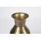 Vase Dunja Laiton Antique M Woody Décoration à Poser en Acier Couleur Laiton Antique 18x18x49cm