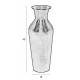 Vase Dunja Noir Antique M Woody Décoration à Poser en Acier Noir Antique 18x18x49cm
