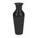 Vase Dunja Noir Antique M Woody Décoration à Poser en Acier Noir Antique 18x18x49cm
