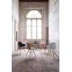 Lot de 2 Fauteuils de Table Résine Vert et Bois Naturel Albert Kuip Zuiver Assise Chaise 55x59x81,5cm