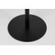 Table de Bistrot Ronde Snow Zuiver Table à Manger Minimaliste Table de Repas en Acier Noir 57x57x75cm