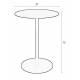 Table de Bistrot Ronde Snow Zuiver Table à Manger Minimaliste Table de Repas en Acier Noir 57x57x75cm