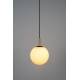 Suspension Orion 25 Zuiver Luminaire en Métal Noir Abat Jour en Verre 25x25x170cm