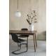 Suspension Orion 25 Zuiver Luminaire en Métal Noir Abat Jour en Verre 25x25x170cm