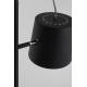 Lampadaire Buckle Noir Zuiver Eclairage avec Abat-Jour Inclinable en Métal Noir Finition Texturée 28x28x150cm