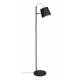 Lampadaire Buckle Noir Zuiver Eclairage avec Abat-Jour Inclinable en Métal Noir Finition Texturée 28x28x150cm