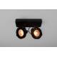 Spot Dice-2 DTW Noir Zuiver Projecteur Réglable Eclairage en Métal Noir 12x13,3x13,3cm