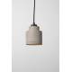 Suspension Left Concrete Zuiver Luminaire en Béton Couleur Naturelle Eclairage Minimaliste 11x11x150cm