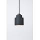 Suspension Left Zuiver Luminaire en Béton Noir Eclairage Minimaliste 11x11x150cm