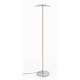 Lampadaire Float Zuiver Luminaire avec Variateur de Lumière en Métal Plaqué Bronze et Verre Trempé Fumé 30x30x132cm