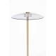 Lampadaire Float Zuiver Luminaire avec Variateur de Lumière en Métal Plaqué Bronze et Verre Trempé Fumé 30x30x132cm