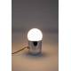 Lampe de Table Gio Chrome Zuiver Luminaire avec Variateur Tactile Eclairage en Métal Chromé 9x9x17,5cm
