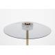 Lampadaire Float Zuiver Luminaire avec Variateur de Lumière en Métal Plaqué Bronze et Verre Trempé Fumé 30x30x132cm