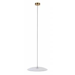 Suspension 50 Float Zuiver Luminaire avec Variateur de Lumière en Métal Plaqué Bronze et Verre Trempé Fumé 50x50x165cm
