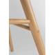 Lot de 2 Chaises Résine Gris Clair et Bois Naturel Albert Kuip Zuiver Assise de Table 49x55x81,5cm