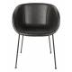 Lot de 2 Chaises Feston Zuiver Siège Design Noir Assise de Table en Polyuréthane 55x56,5x77cm