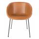 Lot de 2 Chaises Feston Zuiver Siège Design Marron Assise de Table en Polyuréthane 55x56,5x77cm