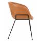 Lot de 2 Chaises Feston Zuiver Siège Design Marron Assise de Table en Polyuréthane 55x56,5x77cm