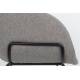 Lot de 2 Chaises Feston Zuiver Siège Design Gris Assise de Table en Tissu 55x56,5x77cm