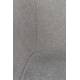 Lot de 2 Chaises Feston Zuiver Siège Design Gris Assise de Table en Tissu 55x56,5x77cm