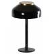 Lampe Amanite Marbre Noire Athezza Luminaire de Table Eclairage à Poser en Métal Noir et Marbre Noir 30,5x30,5x45,7cm