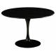 Table de Repas Marbella Athezza Table Ronde Séjour Salle à Manger en Marbre et Métal Blanc 75x120x120cm