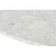 Table de Repas Marbella Athezza Table Ovale Séjour Salle à Manger en Marbre et Métal Blanc 75x120x180cm