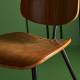 Lot de 2 Chaises Olympia Signature Assises de Table Tendance Sièges en Noyer Couleur Naturelle et Métal Noir 45x46x77cm