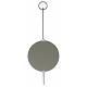 Miroir Anneaux Simple Sunko Athezza Glace Ronde à Suspendre en Métal Noir 1,8x27x73,5cm