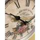 Horloge Murale en Métal avec Vitre en Plexiglass Pendule La Boutique de Fleurs Madeleine 4x21x21cm