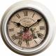 Horloge Murale en Métal avec Vitre en Plexiglass Pendule La Boutique de Fleurs Madeleine 4x21x21cm