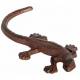 Statuette Salamandre ou Animal Décoratif à Poser en Fonte Patinée Marron 2,7x24x11cm