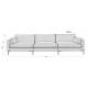 Canapé Summer Café Zuiver Banquette 4,5 Places Assise de Salon en Tissu 82x101x335cm