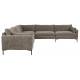Canapé d'Angle Summer Café Zuiver Banquette 7 Places Assise de Salon en Tissu 82x318x318cm