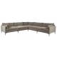 Canapé d'Angle Summer Café Zuiver Banquette 7 Places Assise de Salon en Tissu 82x318x318cm