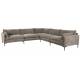 Canapé d'Angle Summer Café Zuiver Banquette 7 Places Assise de Salon en Tissu 82x318x318cm