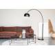Lampadaire Bow Métal Noir Zuiver Lampe de Sol Luminaire Eclairage d'Ambiance 39x158x205cm
