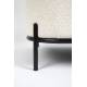 Fauteuil Polly Teddy Ecru Woody Sofa Assise Lounge Scandinave Tissu en laine Bouclée 66x71,5x77cm